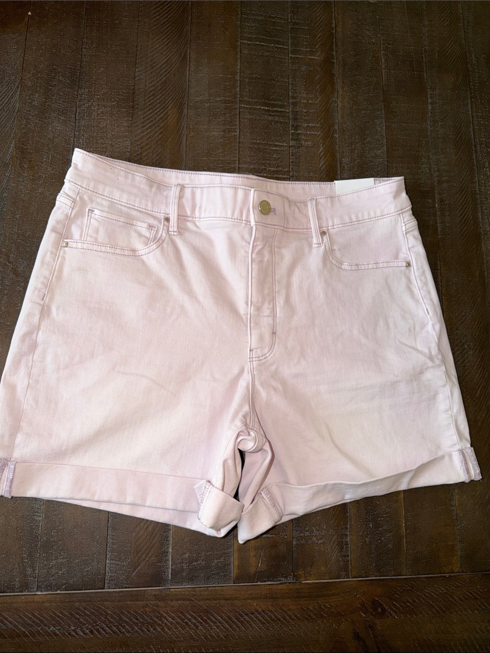 White House Black Market Light lavender Denim Cuffed Shorts